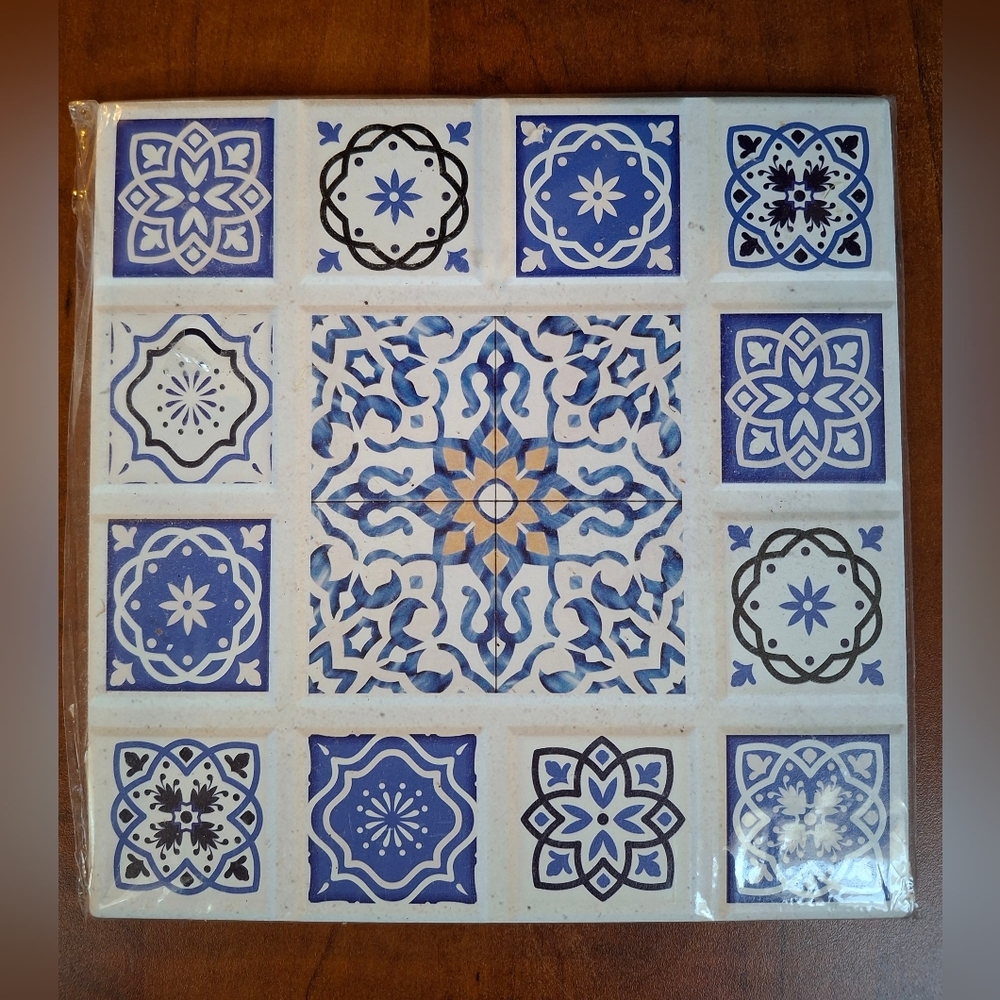 Zassenhaus Trivet Casablanca Series Blue & White 057706